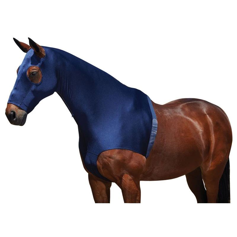 Weatherbeeta Stretch Hood With Zip - Navy 2 Weatherbeeta Stretch Hood With Zip - Navy - Image 2