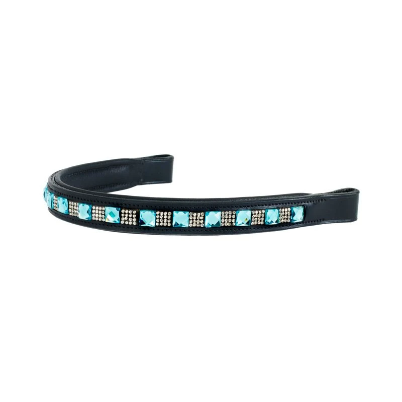 Ovation Princess Browband - Turquoise/Black 1 Ovation Princess Browband - Turquoise/Black