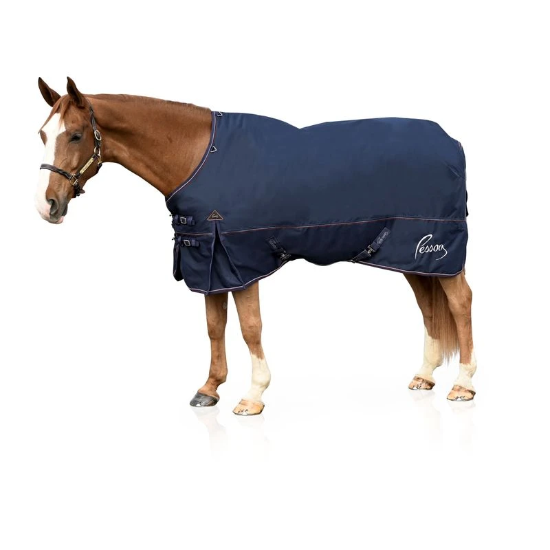 Pessoa 1200D Turnout Blanket 300g - Navy/Navy/Burgundy 1 Pessoa 1200D Turnout Blanket 300g - Navy/Navy/Burgundy