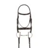 Ovation Breed Plain Raised Padded Draft Cross Bridle - Brown