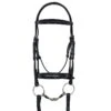 Ovation ATS Drop Nose Dressage Bridle - Black