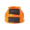 Centaur PVC Ribbed Double Hook And Loop Bell Boots - Orange