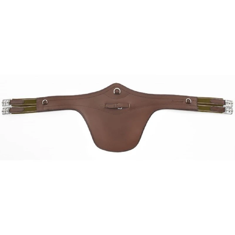 Ovation Leather Belly Guard Girth - Brown 1 Ovation Leather Belly Guard Girth - Brown