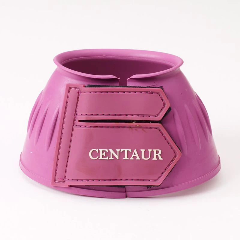 Centaur EcoPure Thick Rib Hook And Loop Bell Boots - Raspberry 2 Centaur EcoPure Thick Rib Hook And Loop Bell Boots - Raspberry - Image 2