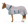 Ovation Super Fly Sheet W/Attached Neck And Belly Cover - Grey/Teal