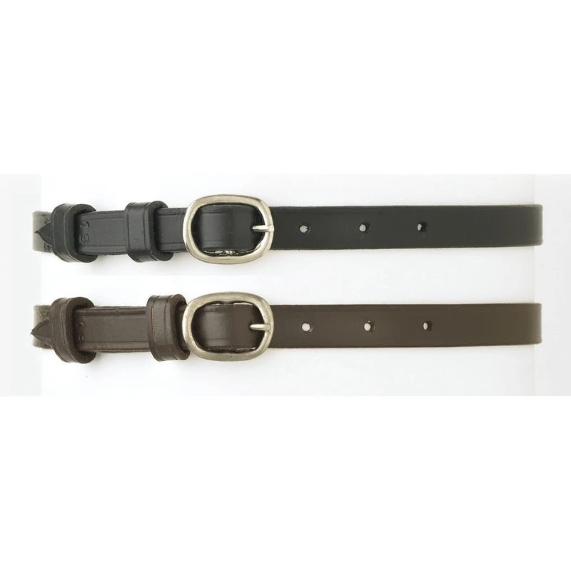 Camelot Round Buckle Spur Straps - Black 1 Camelot Round Buckle Spur Straps - Black