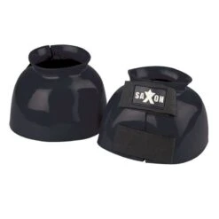 Saxon PVC Double Tape Smooth Bell Boots - Black