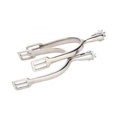 Korsteel Stainless Steel 30mm Pow Rowel Spurs 1 1/4" Neck