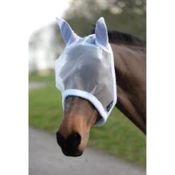 Saxon Fly Mask - White