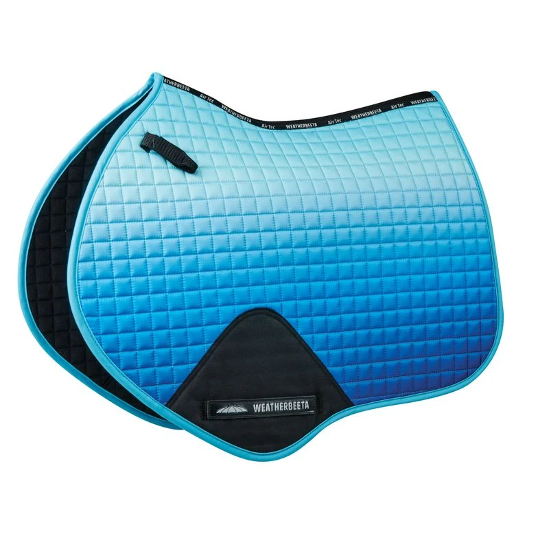 Weatherbeeta Prime Ombre Jump Shaped Saddle Pad - Ocean Breeze 1 Weatherbeeta Prime Ombre Jump Shaped Saddle Pad - Ocean Breeze