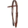 Western Rawhide Country Legend Barb WireBrowband Headstall - Chestnut
