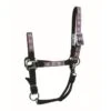 Western Rawhide Signature Pattern Halter W/Snap - Black/Octagon