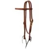Western Rawhide Signature Hermann Oak Browband Headstall W/Tie Bit Ends - Oiled