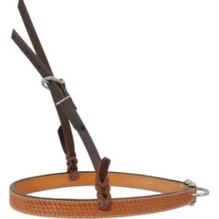 Western Rawhide Basketweave Noseband - Golden Tan
