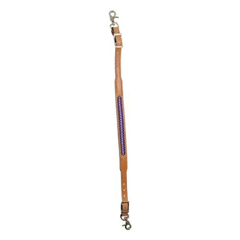 Western Rawhide Pink/Crystal Wither Strap - Golden Tan 1 Western Rawhide Pink/Crystal Wither Strap - Golden Tan