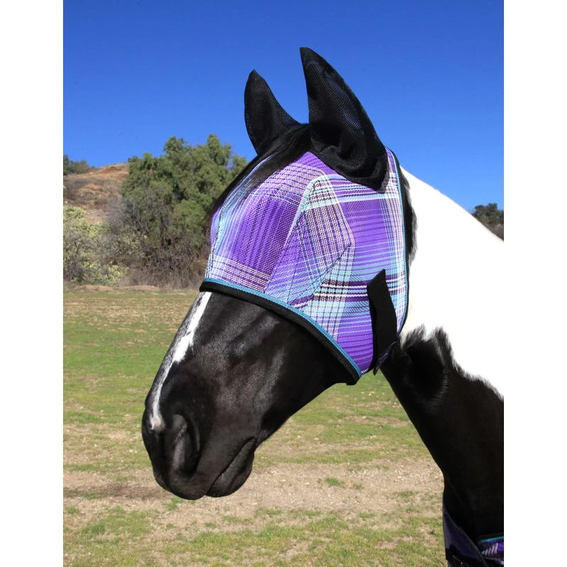 Kensington Signature Fly Mask W/Web Trim, Ears And Forelock Hole - Lavender Mint 1 Kensington Signature Fly Mask W/Web Trim, Ears And Forelock Hole - Lavender Mint