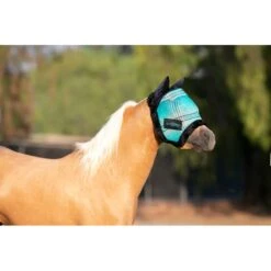 Kensington Pony Fly Mask W/Ears & Fleece Trim - Atlantis