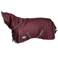 Weatherbeeta Comfitec Plus Dynamic II Detach-A-Neck Lite - Maroon/Grey/White -Tackof The Day Shop 447635 800 800