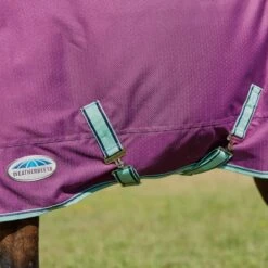 Weatherbeeta Comfitec Premier Freedom Pony Detach-A-Neck Lite - Purple/Navy/Mint -Tackof The Day Shop 449934 800 800
