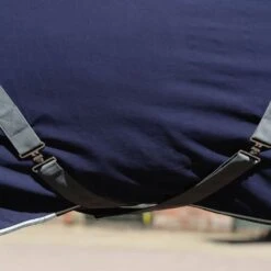 Weatherbeeta Cotton Show Sheet With Surcingles II Standard Neck - Dark Blue/Grey/White -Tackof The Day Shop 470528 800 800