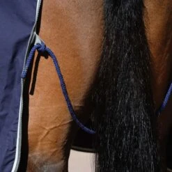 Weatherbeeta Cotton Show Sheet With Surcingles II Standard Neck - Dark Blue/Grey/White -Tackof The Day Shop 470529 800 800