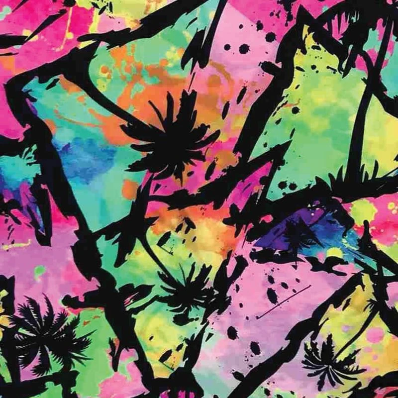 Jammies Three Piece Tail Wrap - Neon Beach 1 Jammies Three Piece Tail Wrap - Neon Beach