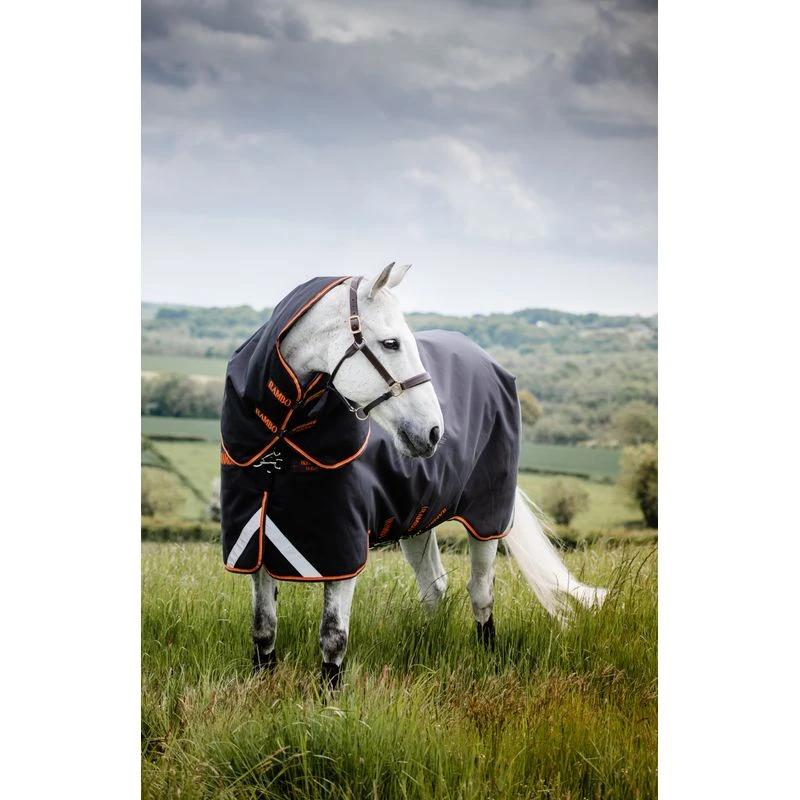 Rambo Supreme 1680D Turnout Medium - Black/Orange/Tan/Brown 2 Rambo Supreme 1680D Turnout Medium - Black/Orange/Tan/Brown - Image 2