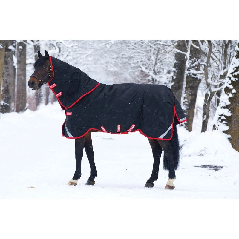 Rambo Supreme Turnout VeriLayer 450g - Black/Red 1 Rambo Supreme Turnout VeriLayer 450g - Black/Red