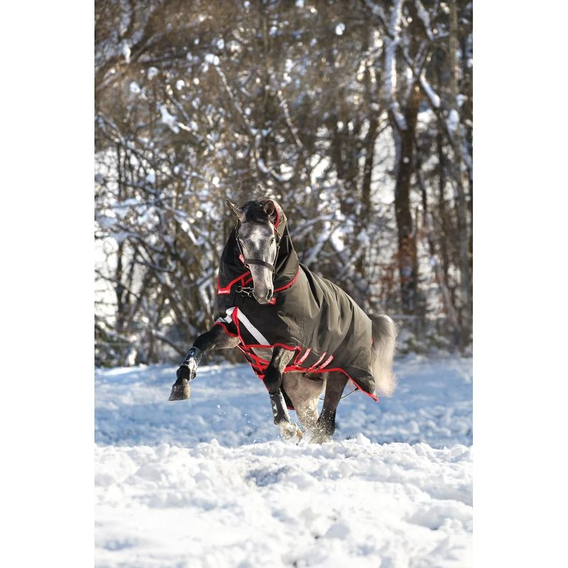 Rambo Supreme Turnout VeriLayer 450g - Black/Red 3 Rambo Supreme Turnout VeriLayer 450g - Black/Red - Image 3