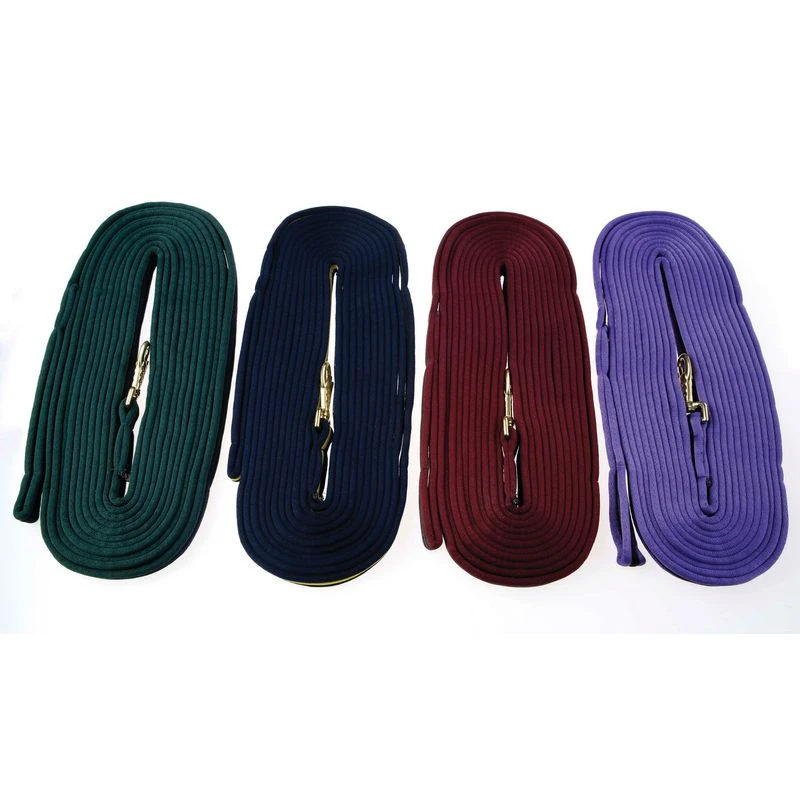 Kincade Two Tone Padded Lunging Line - Burgundy/Hunter 1 Kincade Two Tone Padded Lunging Line - Burgundy/Hunter
