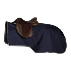 B Vertigo 600D Rain Riding Blanket W/Wool Lining - Dark Navy