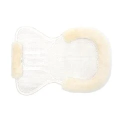 Horze Harleigh Gel Half Pad W/Full Lambskin Padding - Off-White