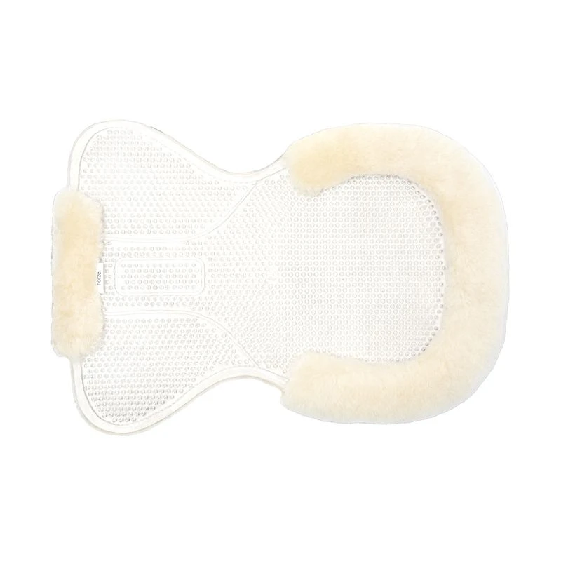 Horze Harleigh Gel Half Pad W/Full Lambskin Padding - Off-White 1 Horze Harleigh Gel Half Pad W/Full Lambskin Padding - Off-White