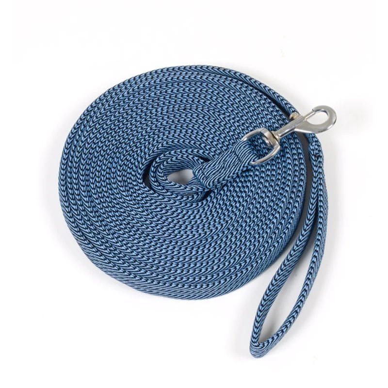Centaur Cushion Padded Lunge Line - Lt. Blue/Black 1 Centaur Cushion Padded Lunge Line - Lt. Blue/Black