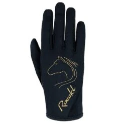 Roeckl Kids' Tryon Gloves - Black/Gold