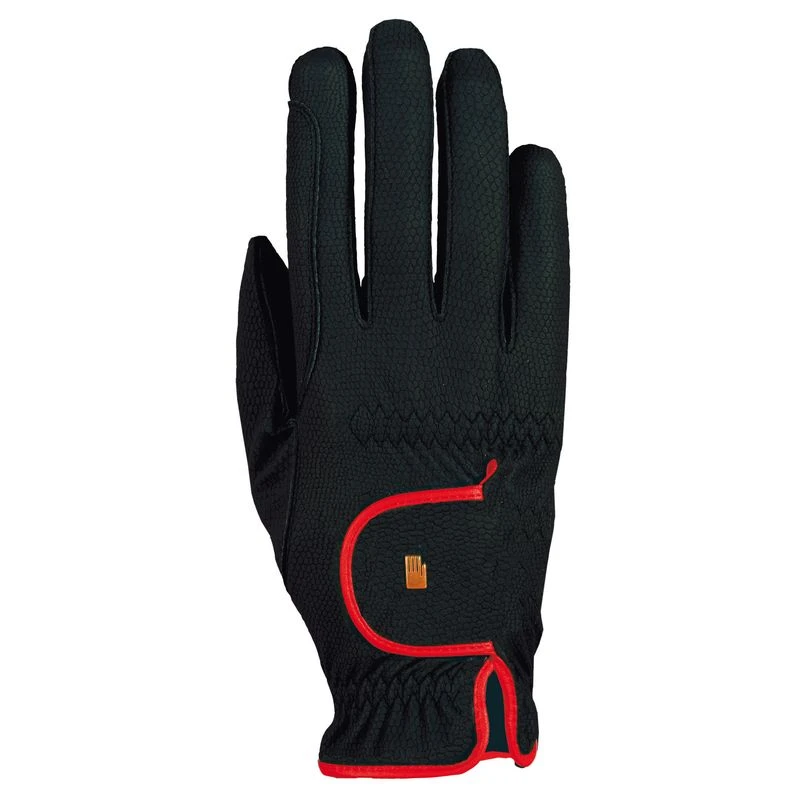 Roeckl Women's Lona Gloves - Black/Red 1 Roeckl Women's Lona Gloves - Black/Red