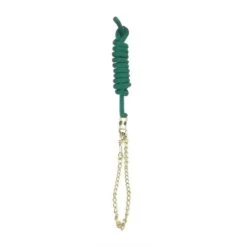 Perri's 5/8" Nylon Lead W/Chain - Hunter Green