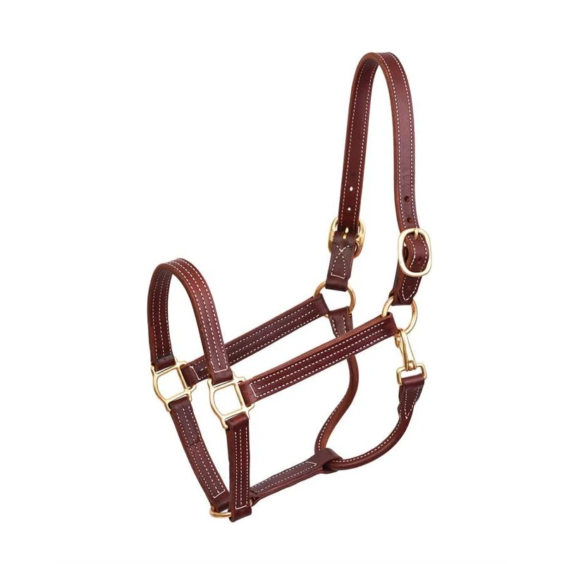 Perri's 1" Professional Leather Show Halter - Hazelnut 1 Perri's 1" Professional Leather Show Halter - Hazelnut