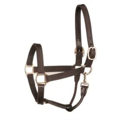 Perri's 1" Leather Track Halter W/Snap - Havana