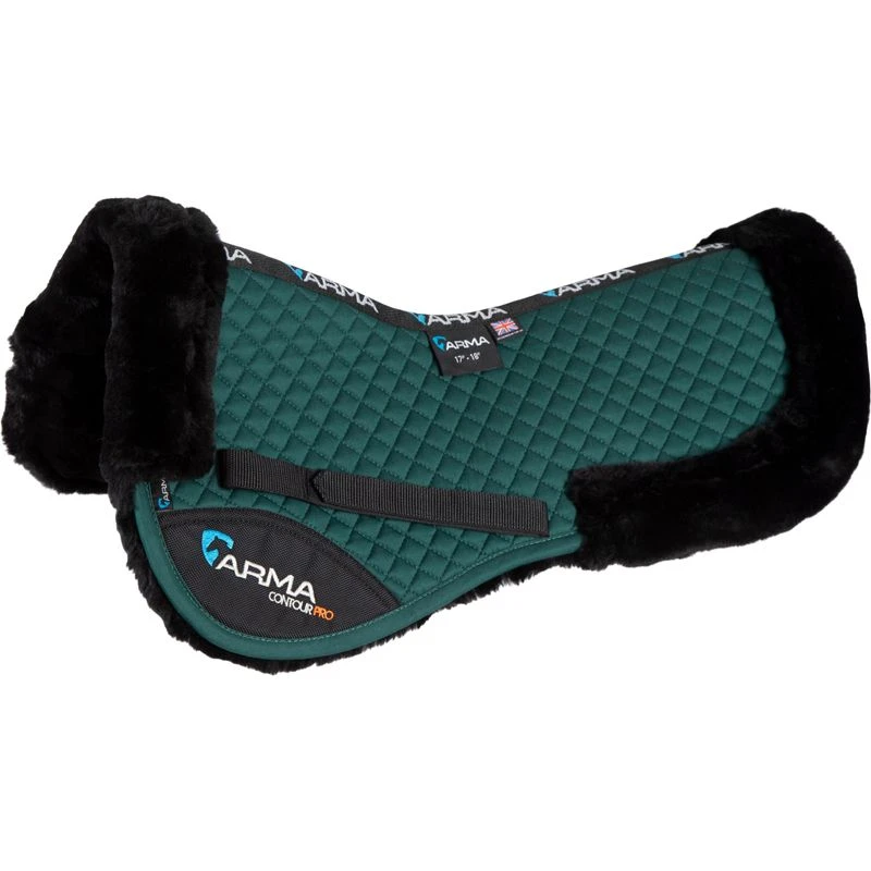 Shires ARMA Half Pad - Green 1 Shires ARMA Half Pad - Green