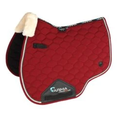 Shires ARMA Braided Trim Saddle Pad - Maroon