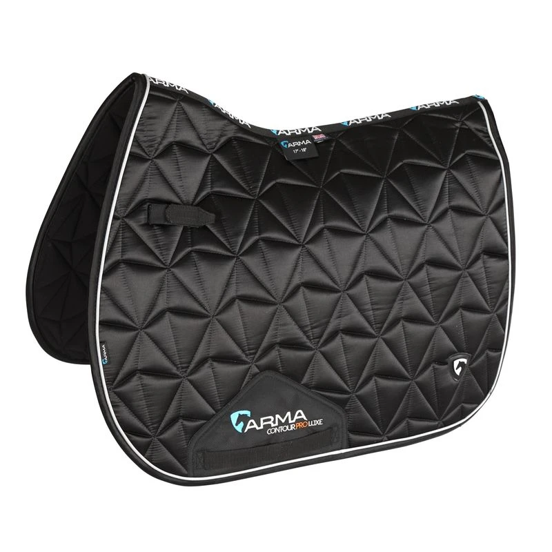 Shires ARMA Luxe Gloss Saddle Pad - Black 1 Shires ARMA Luxe Gloss Saddle Pad - Black