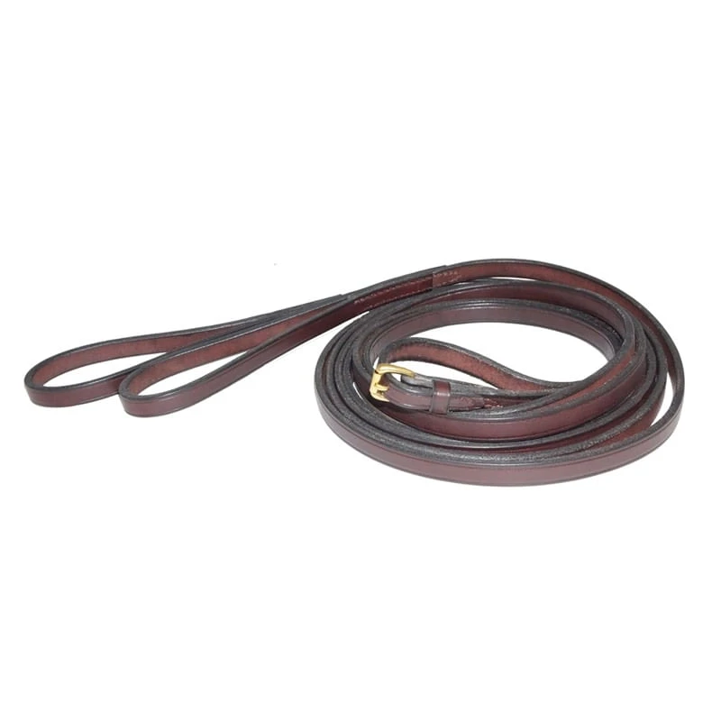 Nunn Finer Draw Reins W/Loops - Havana 1 Nunn Finer Draw Reins W/Loops - Havana