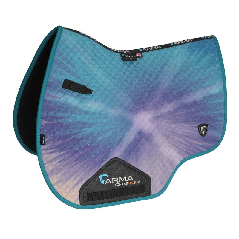 Shires ARMA Tie Dye Saddle Pad - Teal 1 Shires ARMA Tie Dye Saddle Pad - Teal