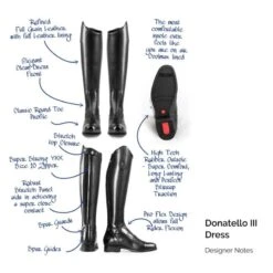 Tredstep Donatello III Field Boot - Black Tall Height -Tackof The Day Shop 524745 800 800