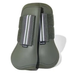 Horze Adepto Tendon Boots - Beetle Khaki Green