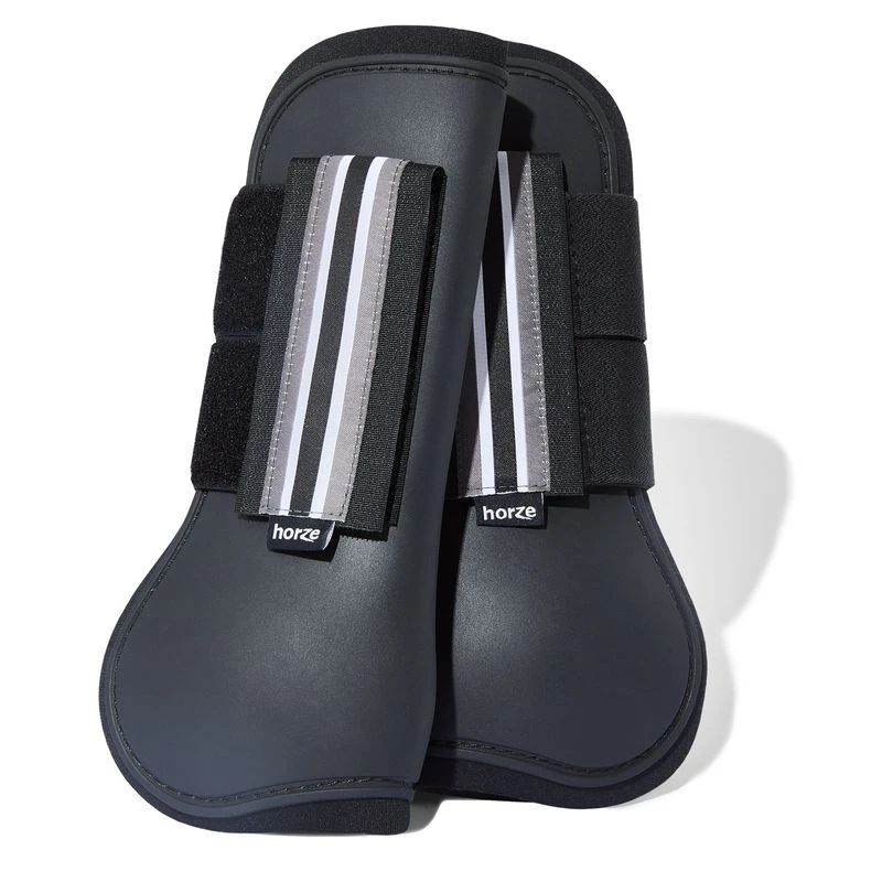 Horze Adepto Tendon Boots - Black 1 Horze Adepto Tendon Boots - Black