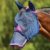 Weatherbeeta Comfitec Deluxe Durable Mesh Mask W/Ears & Nose - Navy/Purple