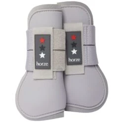 Horze Alex Pony Neoprene-Lined Tendon Boots - Alloy Grey