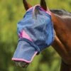 Weatherbeeta Comfitec Deluxe Durable Mesh Mask W/Nose - Navy/Purple